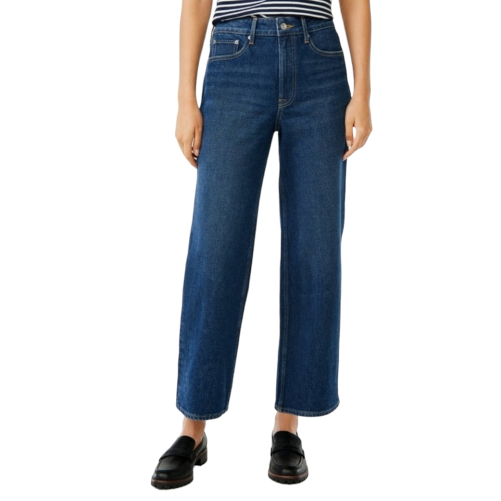 NWT Free Assembly Super High Crop Wide Straight Jeans